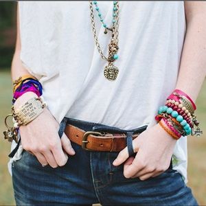 Lenny and Eva “Believe” onyx bracelet